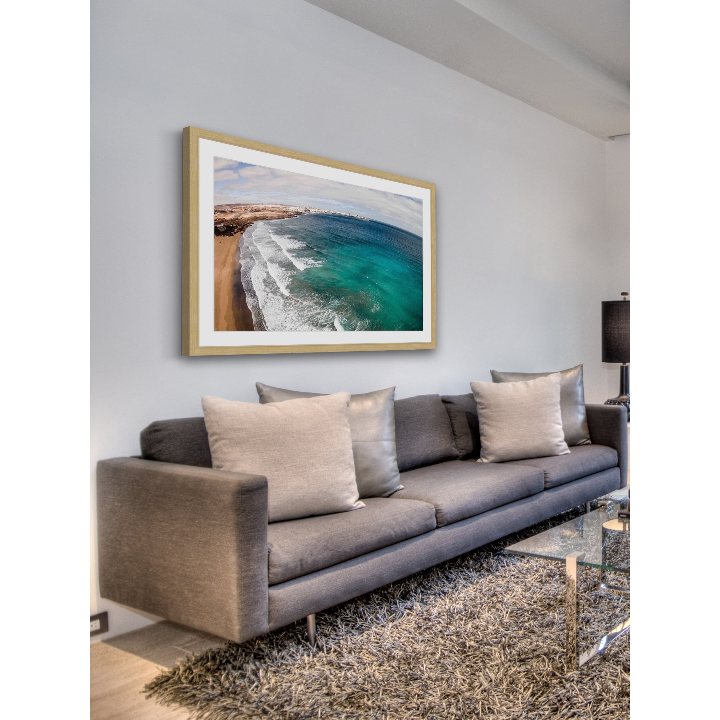Marmont Hill "Wave after Wave" by Karolis Janulis Framed Painting Print