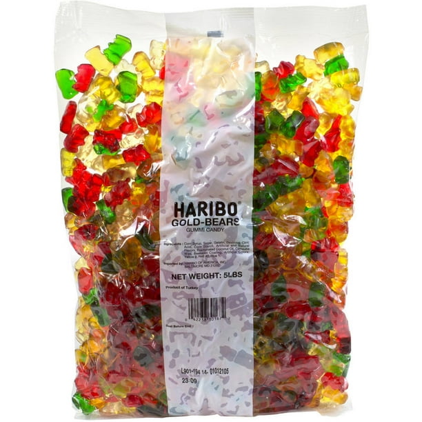 Haribo, GoldBears Gummi Candy, 5 Lb