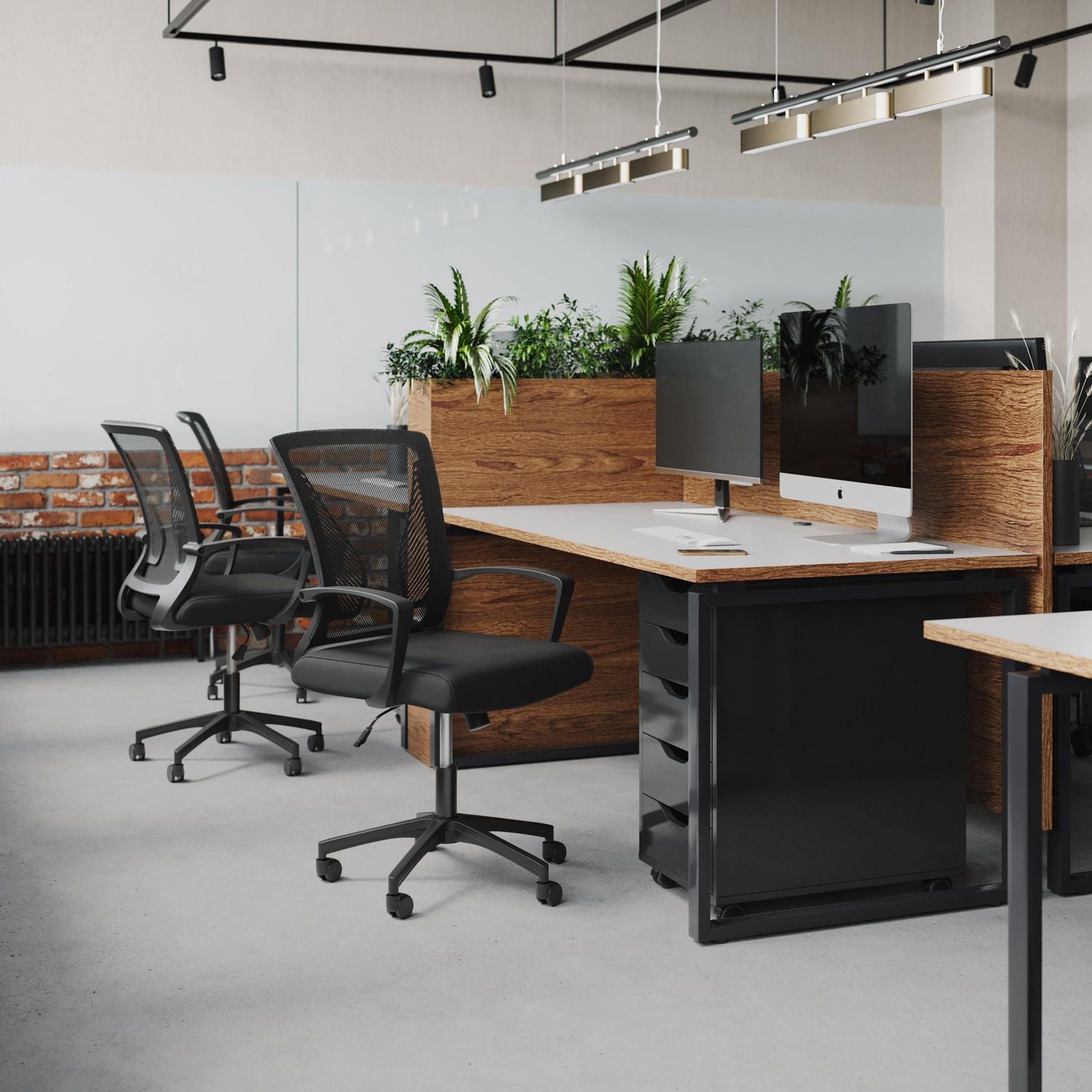 CorLiving Cooper Ergonomic Mesh Back Adjustable Height Adult Office Chair with Wheels