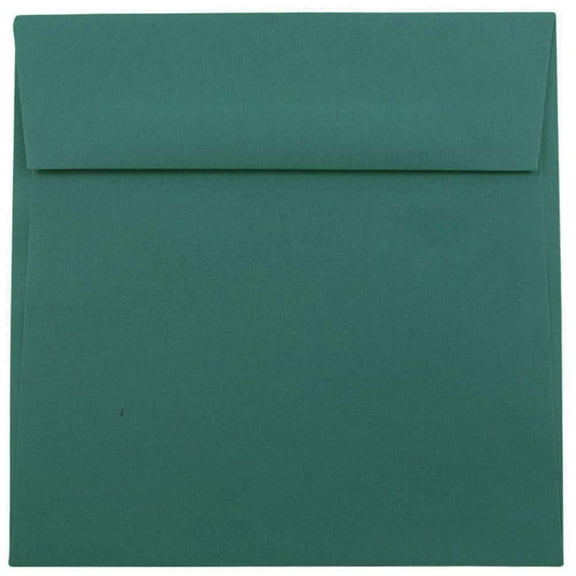 JAM Paper 6.5 x 6.5 Square Envelopes, Teal, 50/Pack