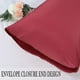 thumbnail image 5 of Funda de Almohada Satén con Cierre de sobre uxcell Juego de 2 Fundas Almohada Sedosa de Lujo Borgoña 51x76cm, 5 of 6