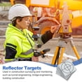 thumbnail image 4 of Uxcell Survey Reflector Sheets Self-Adhesive Target Sheets for Total Stations White 40x40mm, 4 of 7