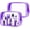 Purple, variant on 2 Pack Travel Toiletry Bag, TSA Approved Toiletry Bag Clear Makeup Bag Quart Size Portable Bags Carry Travel Accessories Bag for Women Men - Clear