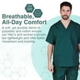 thumbnail image 7 of Natural Uniforms Men Scrub Set, Men Medical Uniforms 102 (Hunter Green, XX-Large), 7 of 7