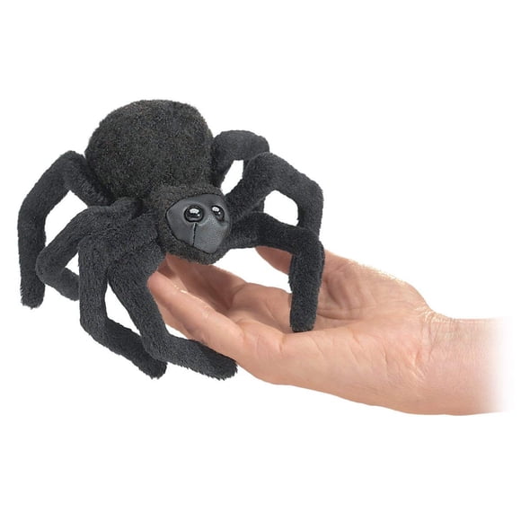 Finger Puppet Folkmanis Mini Spider, color negro