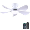 thumbnail image 1 of Ventilador de techo Kviflon de 81 cm con luz y mando a distancia de 6 velocidades, 1 of 9