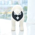 thumbnail image 3 of Zhuge Bandana para perros 1 pieza, ligera, de secado rápido, mezcla de poliéster, baberos tipo bufanda triangular, pañuelo ajustable para perros, regalo para mascotas, S, negro, 3 of 3