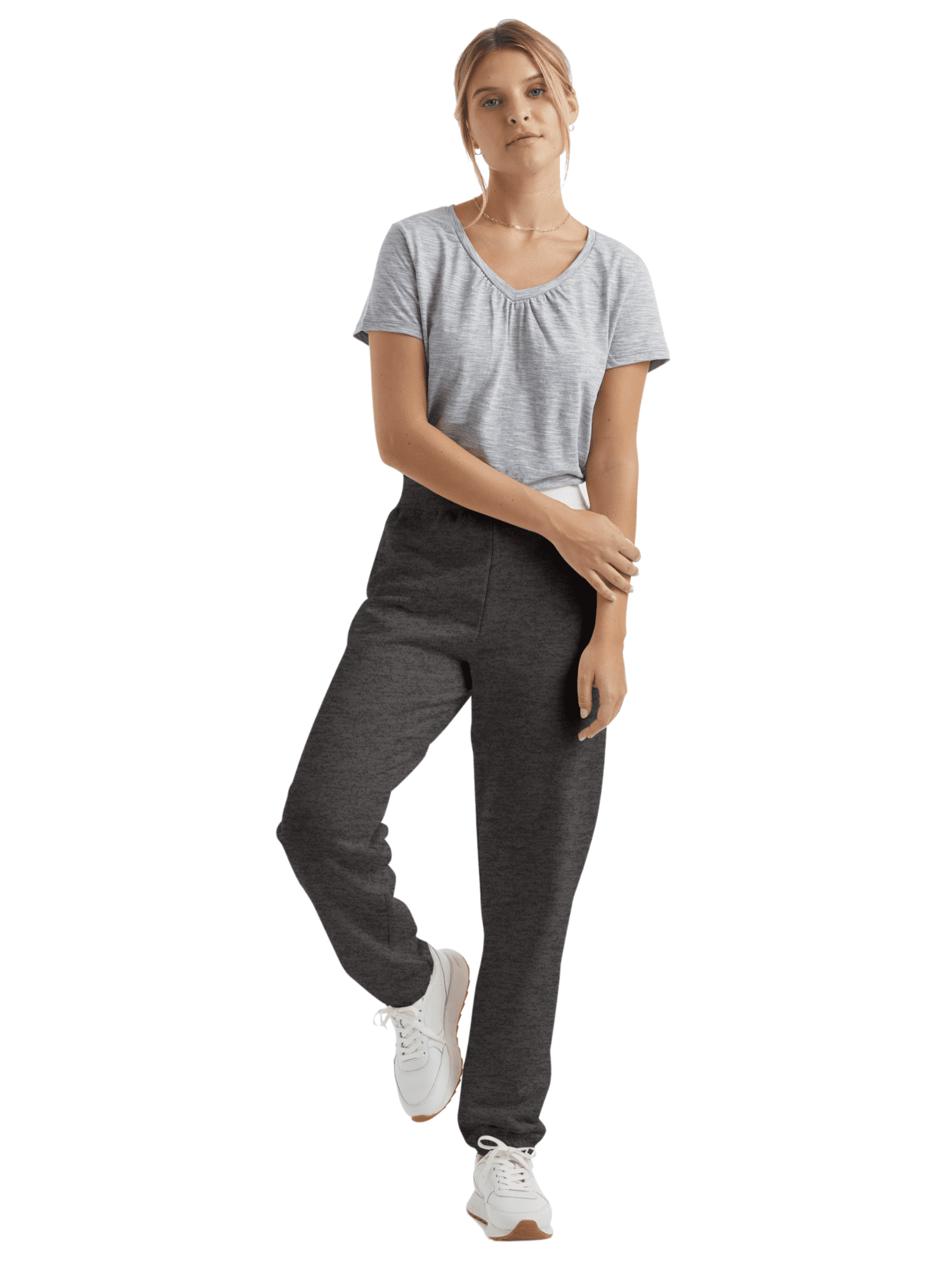 Hanes EcoSmart Women's Fleece Sweatpants with Cinched Cuffs Hanes EcoSmart Women's Fleece Sweatpants with Cinched Cuffs