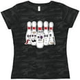 thumbnail image 3 of Inktastic Beat Up Bowling Pins Women's T-Shirt, 3 of 5