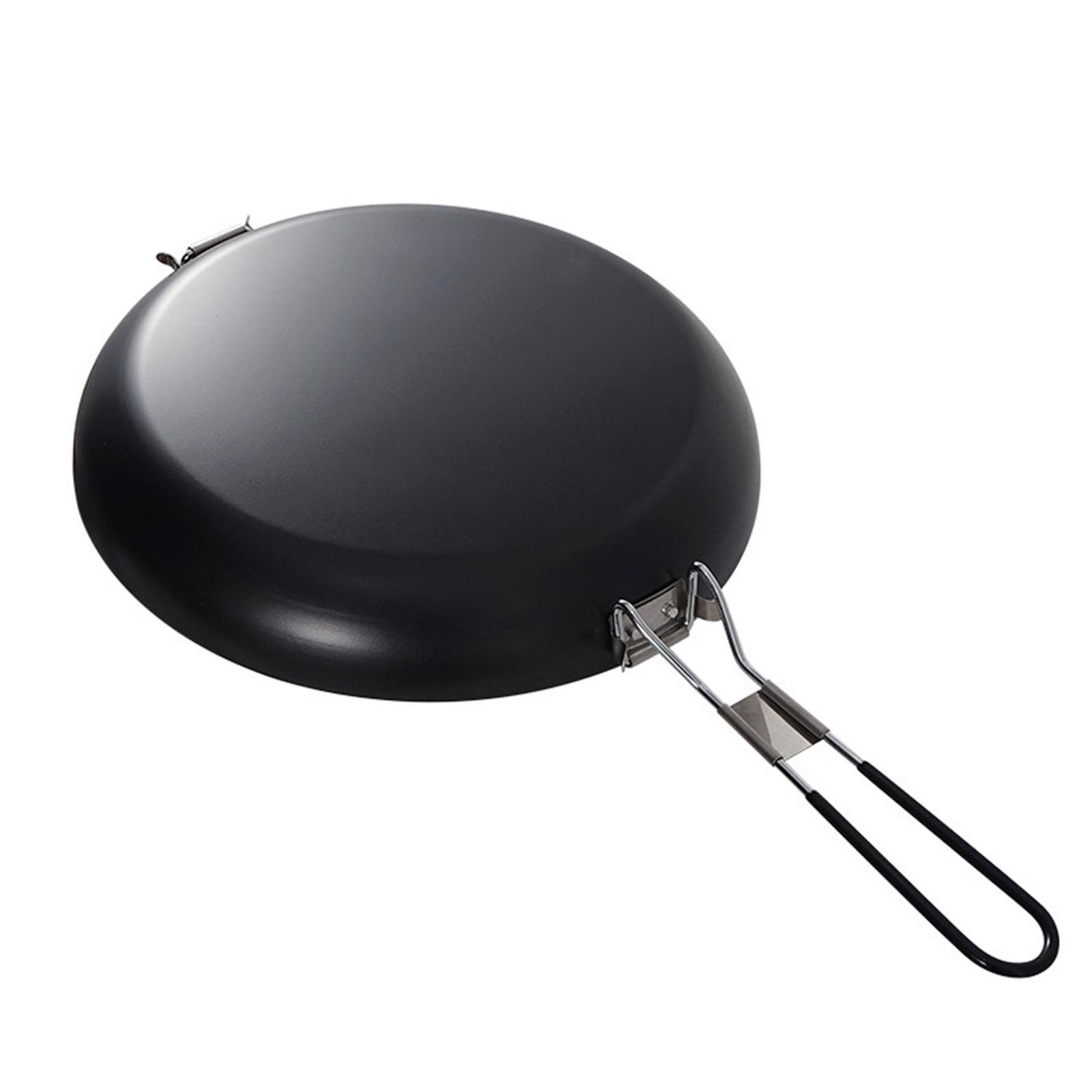 Camping Frying Pan 9.4in Non Stick Fry Pan With Folding Handle For Outdoor Camping Picnic Hiking,black