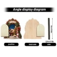 thumbnail image 6 of Christmas Wooden Elf Door Ornament with WELCOME Sign, Miniature Magical Fairy Door for Holiday Wall Shelf Decor and Festive Interior Craft, 6 of 6