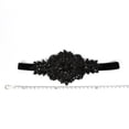 thumbnail image 3 of MSJUHEG Hair Ties Headbands For Women Flapper Great Gatsby Headband Pearl Charleston Party Bridal Headpiece Lady Hair Bands Black One Size, 3 of 4