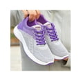 thumbnail image 4 of Gomelly Womens Running Shoe Knit Upper Sneakers Sport Athletic Shoes Comfort Flats Walking Gym Trainers Purple 6, 4 of 6