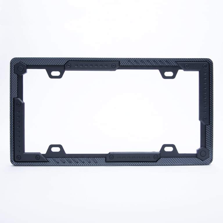 Auto Drive Aluminum Carbon Fiber Tactical License Plate Frame photo 1
