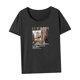 thumbnail image 4 of Camiseta para mujer de verano trajes ropa clásica suave camiseta básica para ir de compras deportes L, 4 of 7