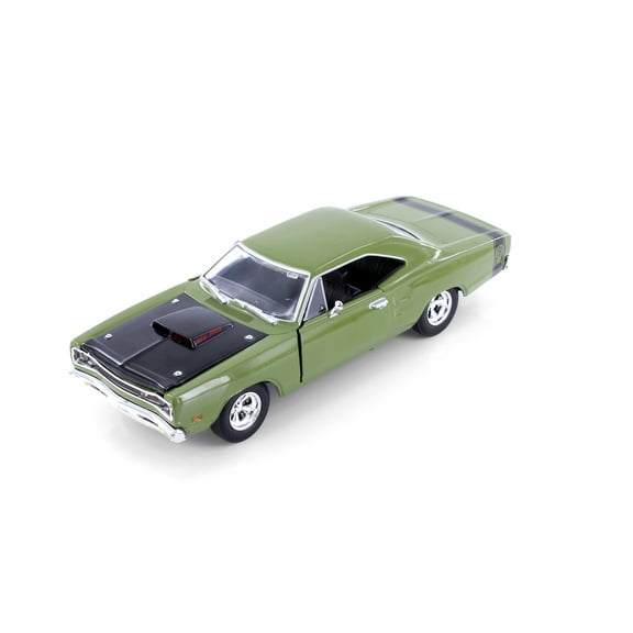1969 Dodge Coronet Super Bee Hardtop, Green - Showcasts 77315GN - 1/24 Scale Diecast Model Car