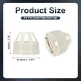 thumbnail image 2 of Uxcell 4Pcs Drain Pipe Vent Cap, 4.3 Inch Vent Pipe End Cap Cover Roof Air Vent Round Chimney Cap Air Vent Covers for DWV Pipe Fitting Ventilation Exhaust System, White, 2 of 5