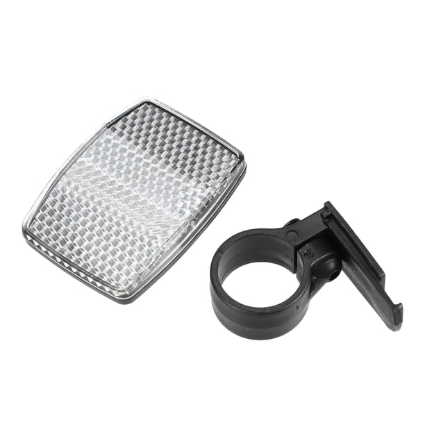 Reflectores de bicicleta Unique Bargains 2.17"x1.57" Reflector de advertencia de bicicleta Reflectores de seguridad Accesorios para bicicletas Plástico blanco