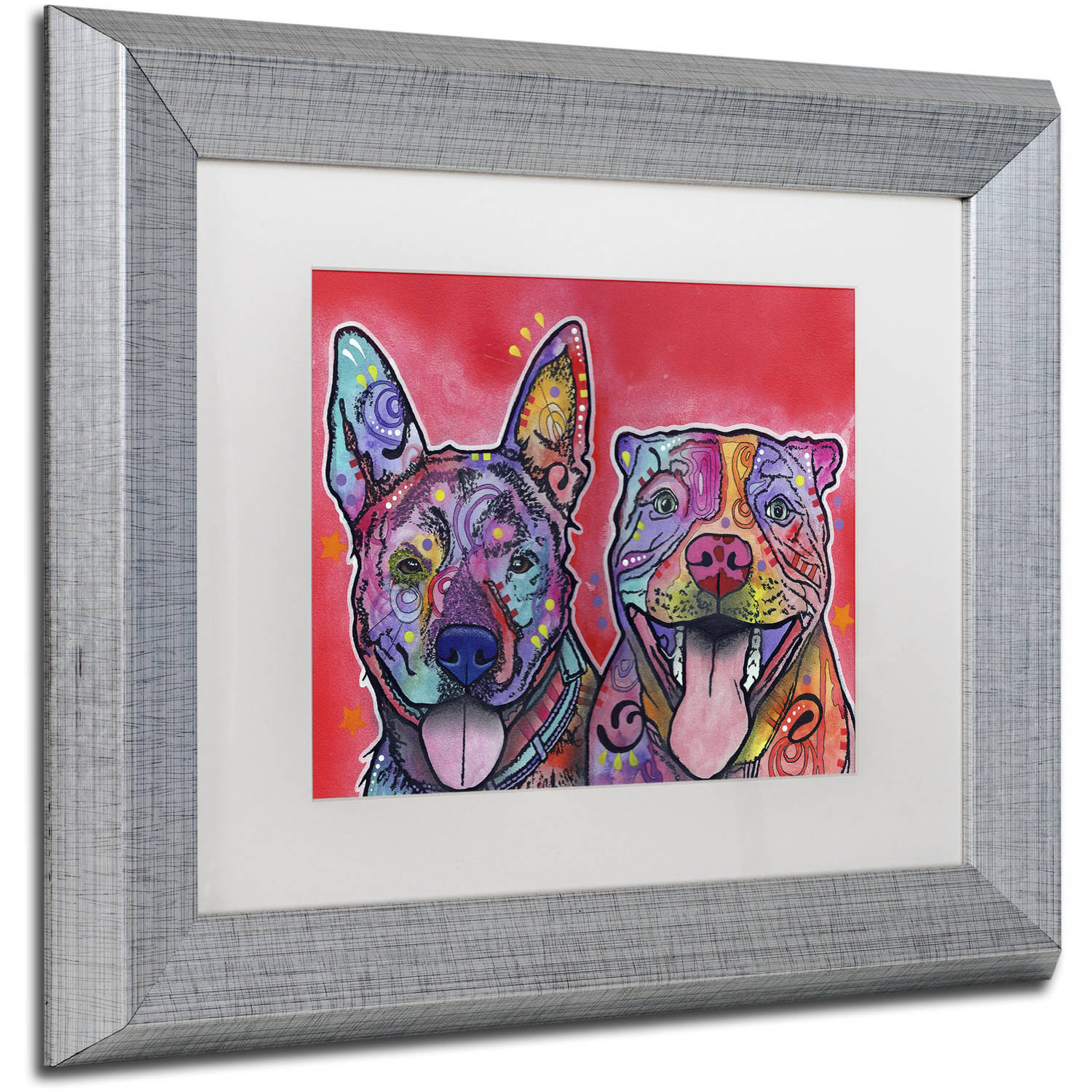 Trademark Fine Art "Latte Hijiki" Canvas Art by Dean Russo, White Matte, Silver Frame