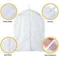 thumbnail image 7 of Garment Bags with Full Zipper for Hanging Clothes Storage Clear Clothes Protecting Lightweight Covers for Hanging Suit Bags Dress Bag for Closet Storage and Travel 24'' x 31'' 6pcs, 7 of 7