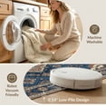 thumbnail image 5 of ODIKA 3'x5' Washable Area Rug Non-Slip, Flatweave, Easy Care Front Door Weathered Transitional Symmetry Bedside Beige Ru Skid for Hallway, Laundry Room, 5 of 7