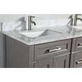 thumbnail image 6 of Vanity Art 60" Double Sink Bathroom Vanity Combo Set 5-Drawers, 2-Shelves Carrara Marble Stone Top Under Sink Cabinet with Mirror, 6 of 8