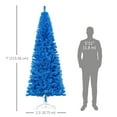 thumbnail image 3 of HOMCOM 7FT Artificial Christmas Tree with Automatic Open for Home Blue, 3 of 10