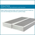 thumbnail image 2 of Wayton, 4" Split Sturdy Fully Assembled Wood Box Spring for Mattress, Full, White, 2 of 6