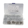 thumbnail image 1 of Abrazadera de de resorte de alambre doble 150x 10 tamaños de con caja de almacenamiento Clips de resorte de acero al carbono 5-14mm kusrkot Clips de resorte de alambre doble, 1 of 7