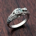 thumbnail image 2 of Fashion Bird 925 Silver Ring Gift Cubic Zircon Women Party Rings Sz 6-10, 2 of 4