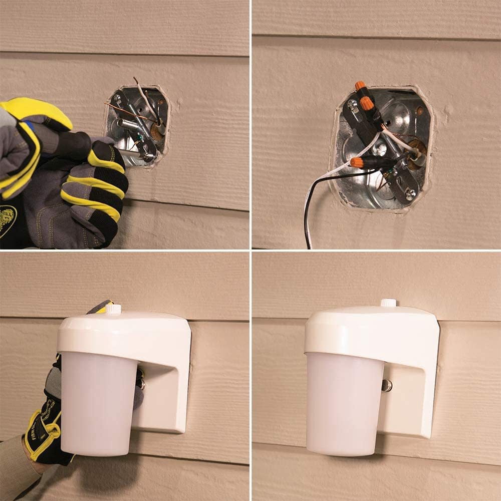 HALO Outdoor FE White LED Entry and Patio Wall Lantern Sconce