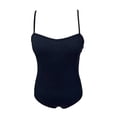 thumbnail image 1 of Traje de Baño Ocean Pacific para Mujer Completo con Textura, Tirante Delgado Ajustable Negro Talla CH, 1 of 4