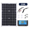 thumbnail image 1 of 18V 20W Monocrystalline Foldable Solar Panel Kit with 10A 300W Controller, Dual USB Charging Ports, DC5521 Female Battery Clip Interface, Lighter Line, Suction Cups & Mountaineering Buckles – Ideal, 1 of 6
