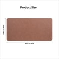 thumbnail image 6 of Vintage PU Leather Desk Pad, Cup Ring Resistant Non-Slip Large Desk Mat for Office Home, Fits Laptop/Mouse (15.75"x31.5", Green), 6 of 7