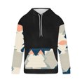 thumbnail image 3 of Sudadera con capucha para hombre, moderna, con cordón ajustable y bolsillo, estampada, deportiva y de ocio, sudadera con capucha, blusa de poliéster para hombre, 3 of 4