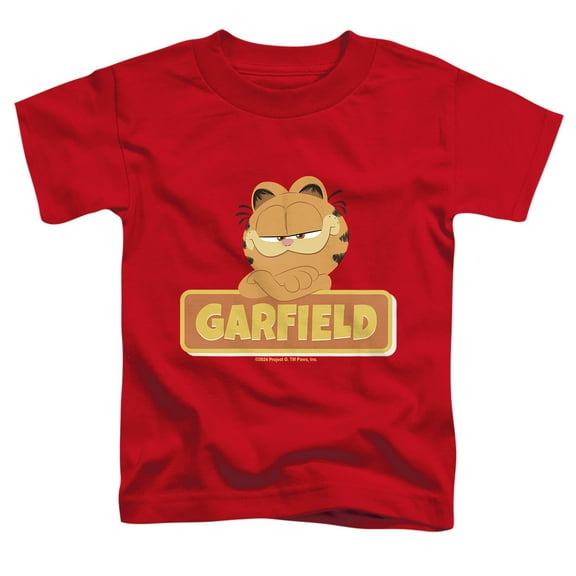 Garfield Movie Logo Kids T Shirt (Small) for Youth Toddler Boys and Girls, Red