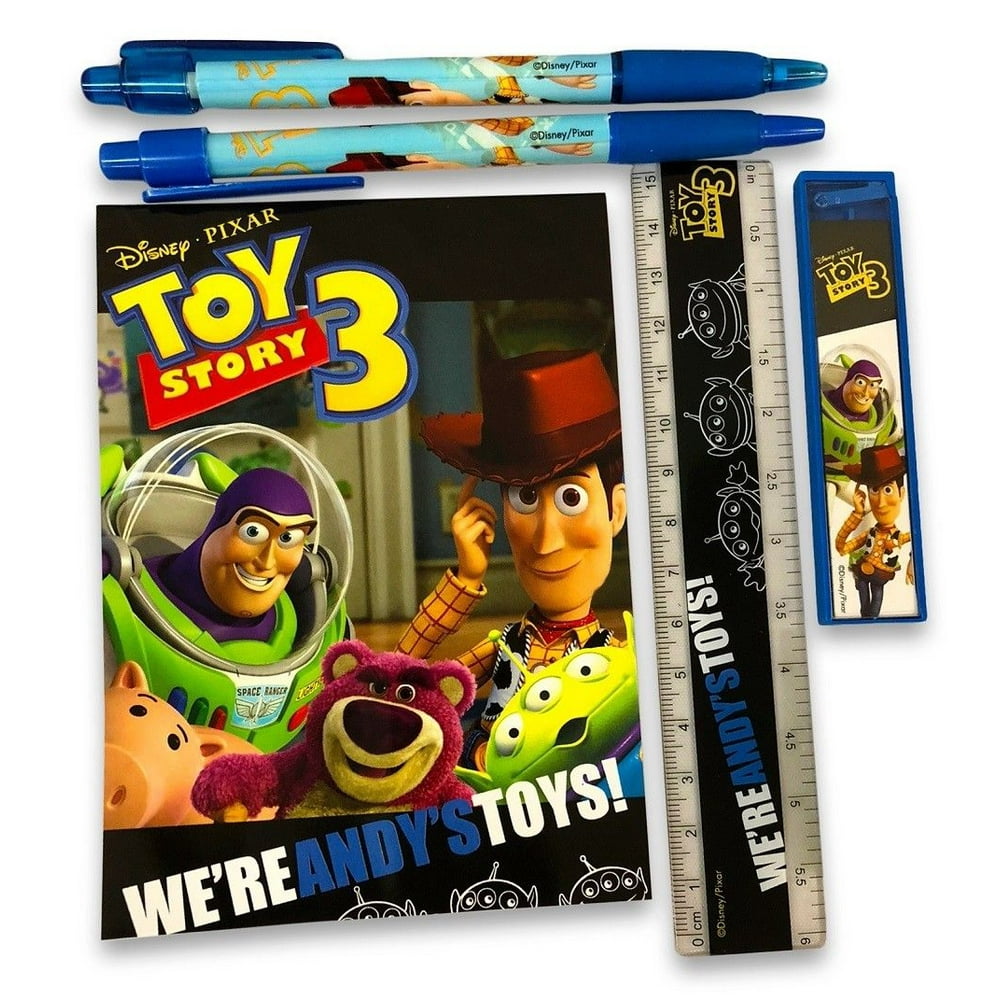 Stationery Set - Toy Story - Black- 6pc Favor Set - Walmart.com - Walmart.com