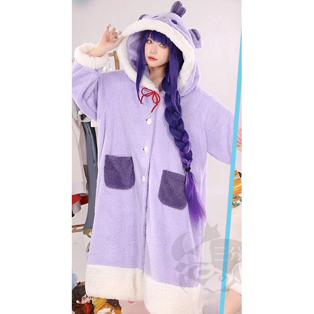 Genshin Impact-Pijama de felpa para CosPlay, camisón súper grueso, Kaedehara Kazuha/Venti/Tartaglia/Xiao/Zhongli