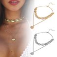thumbnail image 2 of Collier Ras-du-Cou Doré pour Femmes, Mode Plage Mer Coquillage, Pendentif Cowrie, Bijoux, Cadeaux` M7F4, 2 of 9