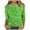 m Green, variant on under 10.00 LYXSSBYX Womens Tops 3/115 Sleeve Women's Fashion Printed T-Shirt Mid-length 3/4 Sleeves Blouse Round Neck Casual Tops