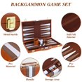 thumbnail image 4 of Funda clásica de piel sintética Backgammon Set RERIVER 2 Players, 4 of 7