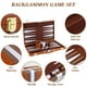 thumbnail image 4 of Funda clásica de piel sintética Backgammon Set RERIVER 2 Players, 4 of 7