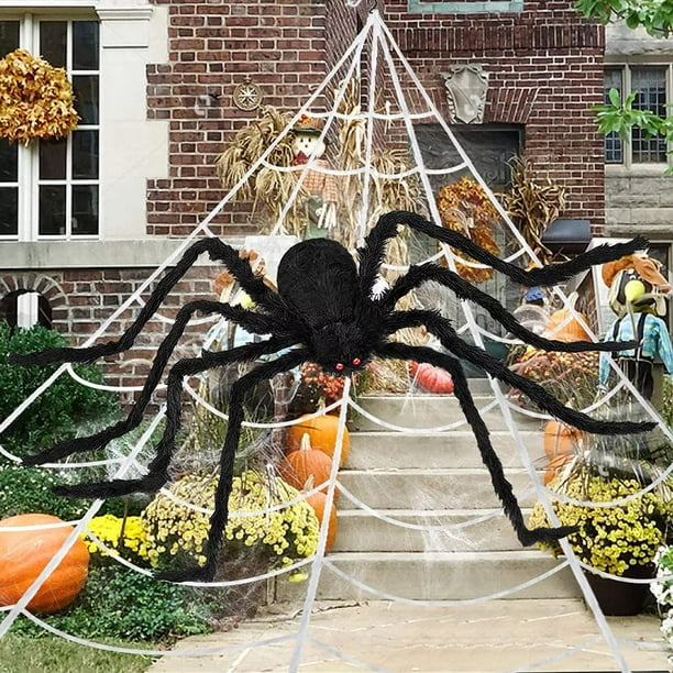 Balai d'Halloween classique, accessoires d'accessoires de toile d'araignée
