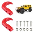 thumbnail image 5 of shamjina 2x2x 1/24 Tow Shackle Hook Replacement for Axial SCX24 Trucks Accessories Red , Red, 3 Pcs, 5 of 8