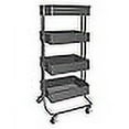 thumbnail image 3 of Vertiflex Stand-Up 4-Tier Workstation, 39" Tall, Gray (VF51025), 3 of 4