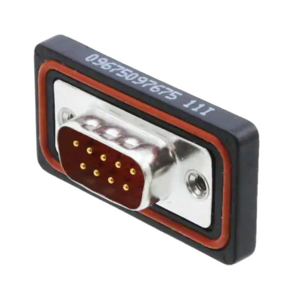 09675097675 CONNECTOR DSUB PLUG 9POS PNL MNT SLDR