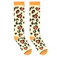 thumbnail image 2 of Cool Socks – Leopard Hearts Pattern – Knee High Length Compression Socks – 15–20 mmHg – Sport and, 2 of 6