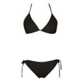 thumbnail image 5 of Duoif Bikini Sets for Women, Women's String Two Piece with Tie Side Bottom Swimsuit Bathing Suits Womens Swimsuits Black XXL, 5 of 5