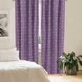 thumbnail image 2 of Ambesonne Abstract Window Curtains, Geometric Modern Squares, Each 28" W x 84" L, Purple and Plum, 2 of 4