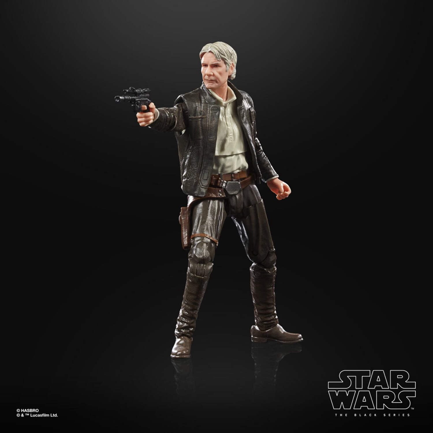 STAR WARS The Black Series Archive Han Solo Toy 6-Inch-Scale The Force Awakens Collectible Action Figure, Toys for Kids 4 and Up (NON-MINT PACKAGE)
